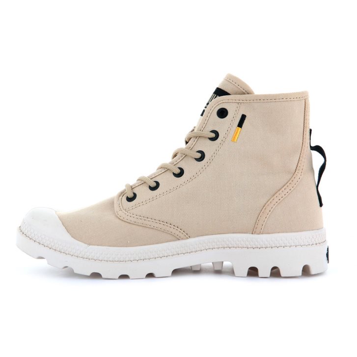 Palladium Pampa Hi Htg Supply Women's Boots Beige | UK U230-LZF